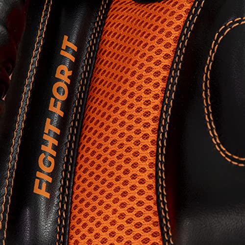 Sanabul Essential Gel Boxing Gloves | Pro-Tested Kickboxing Gloves for Men and Women | Ideal for Boxing, MMA, Muay Thai, and Heavy Bag Training All Black, 10 oz