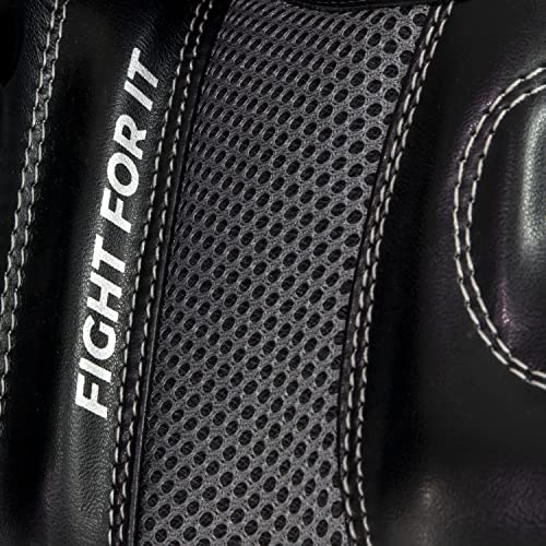 Sanabul Essential Gel Boxing Gloves | Pro-Tested Kickboxing Gloves for Men and Women | Ideal for Boxing, MMA, Muay Thai, and Heavy Bag Training All Black, 10 oz