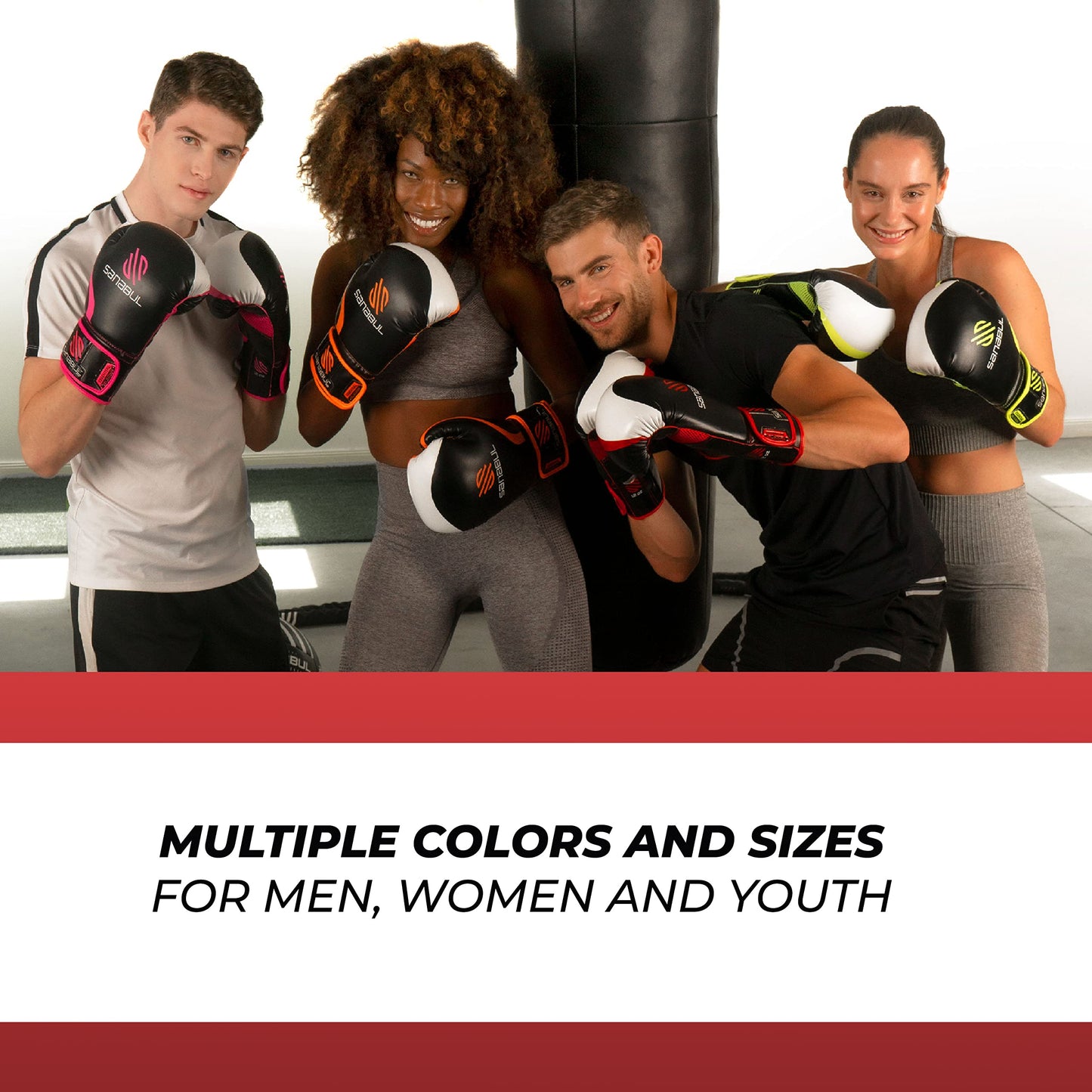 Sanabul Essential Gel Boxing Gloves | Pro-Tested Kickboxing Gloves for Men and Women | Ideal for Boxing, MMA, Muay Thai, and Heavy Bag Training All Black, 10 oz