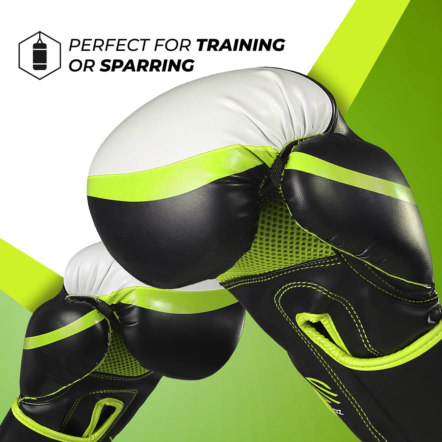 Sanabul Essential Gel Boxing Gloves | Pro-Tested Kickboxing Gloves for Men and Women | Ideal for Boxing, MMA, Muay Thai, and Heavy Bag Training All Black, 10 oz