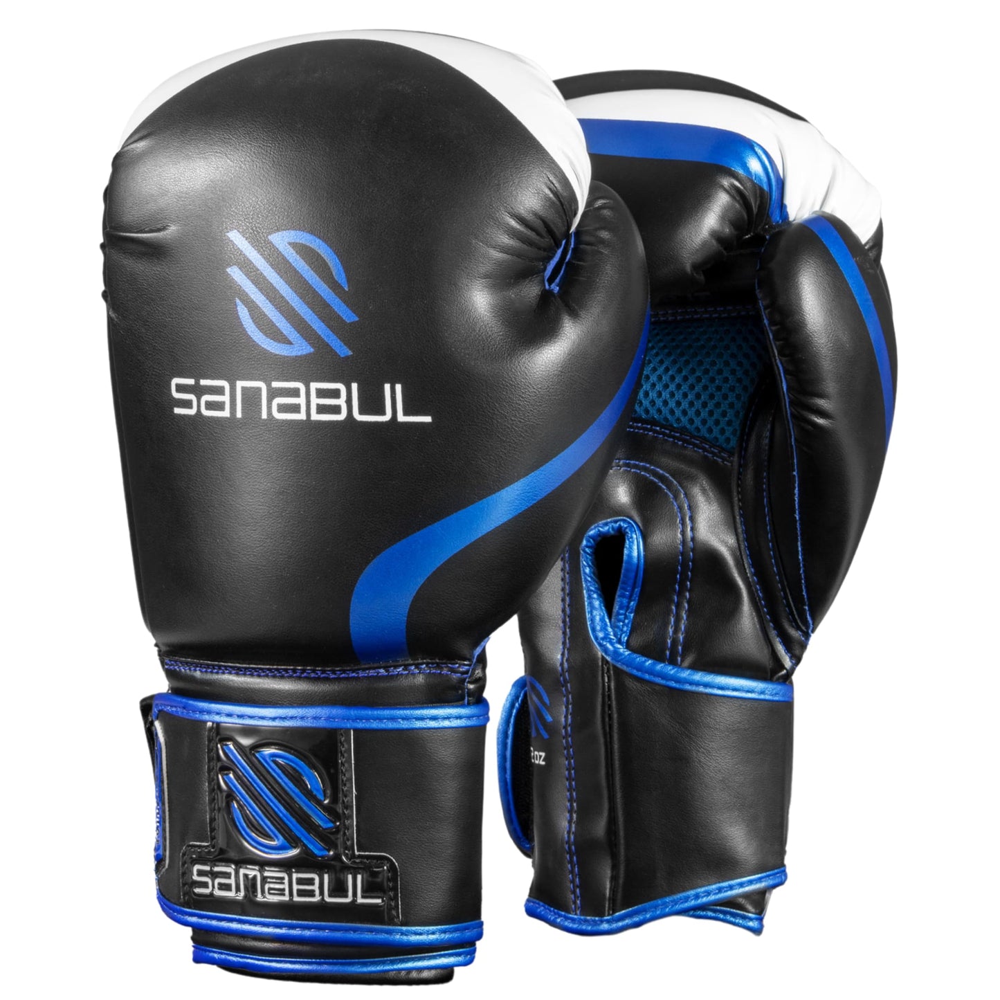 Sanabul Essential Gel Boxing Gloves | Pro-Tested Kickboxing Gloves for Men and Women | Ideal for Boxing, MMA, Muay Thai, and Heavy Bag Training All Black, 10 oz