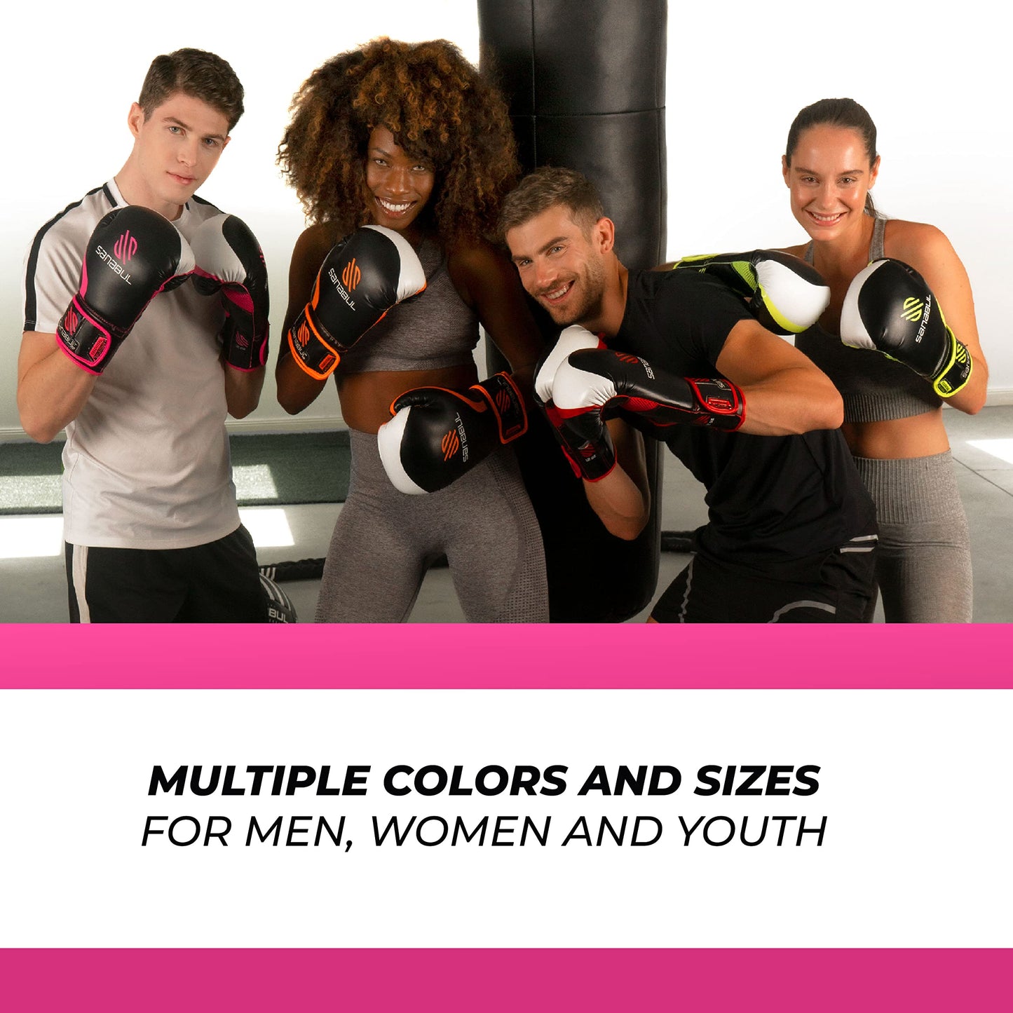 Sanabul Essential Gel Boxing Gloves | Pro-Tested Kickboxing Gloves for Men and Women | Ideal for Boxing, MMA, Muay Thai, and Heavy Bag Training All Black, 10 oz