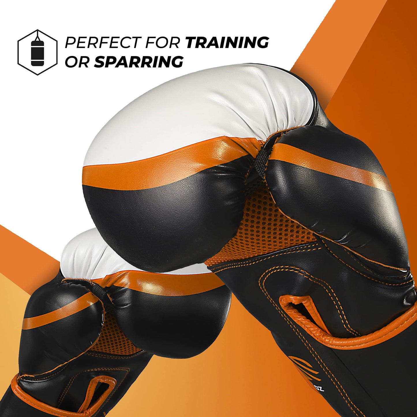 Sanabul Essential Gel Boxing Gloves | Pro-Tested Kickboxing Gloves for Men and Women | Ideal for Boxing, MMA, Muay Thai, and Heavy Bag Training All Black, 10 oz