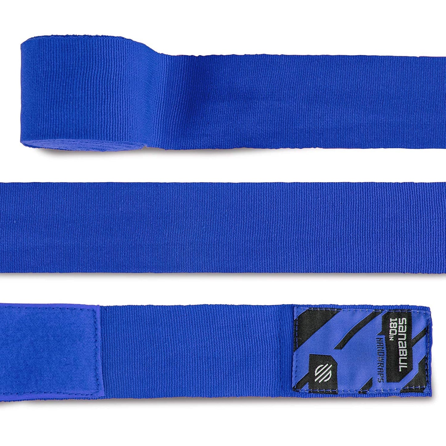 Sanabul Elastic Professional 180 inch Handwraps for Boxing Kickboxing Muay Thai MMA (Black, 180")