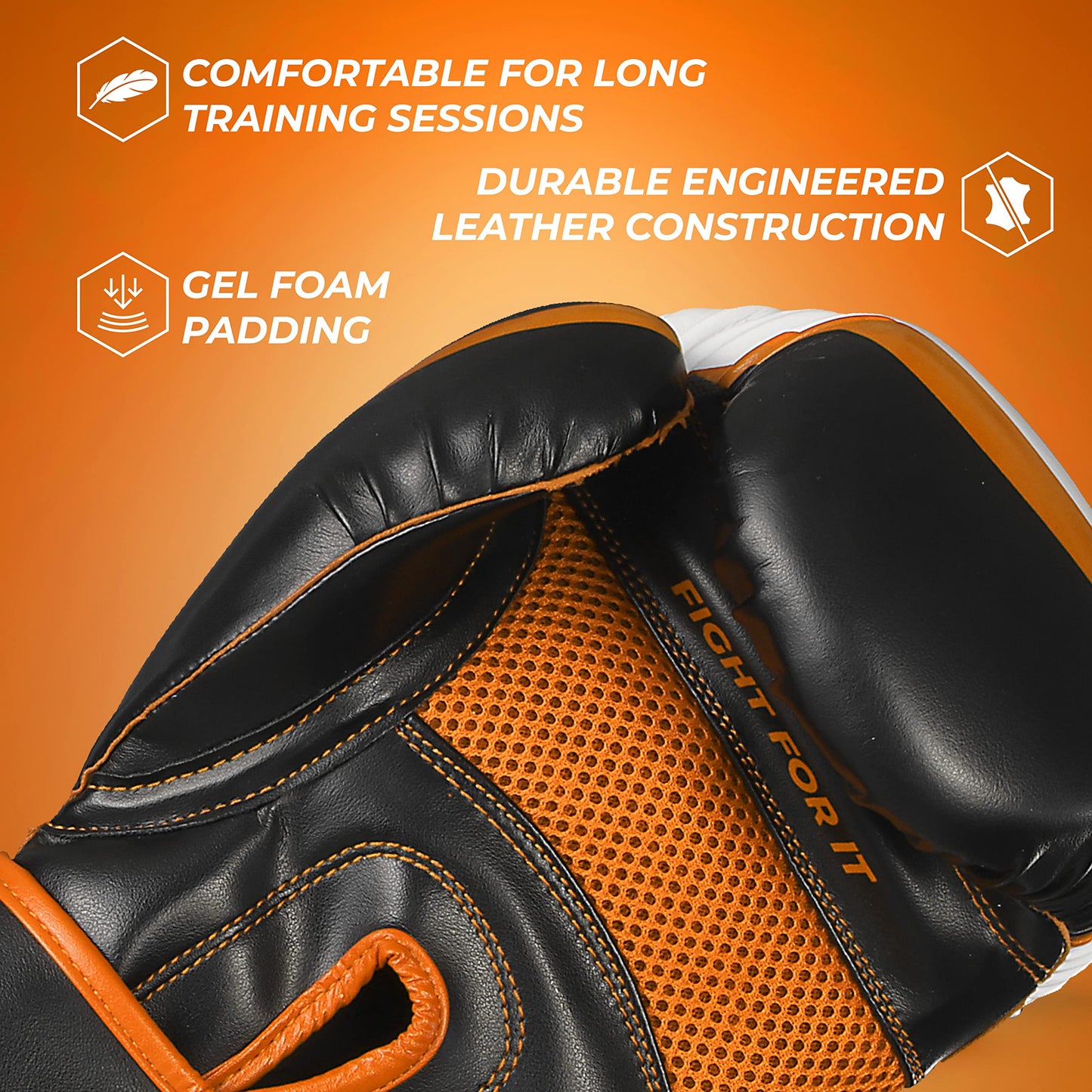 Sanabul Essential Gel Boxing Gloves | Pro-Tested Kickboxing Gloves for Men and Women | Ideal for Boxing, MMA, Muay Thai, and Heavy Bag Training All Black, 10 oz
