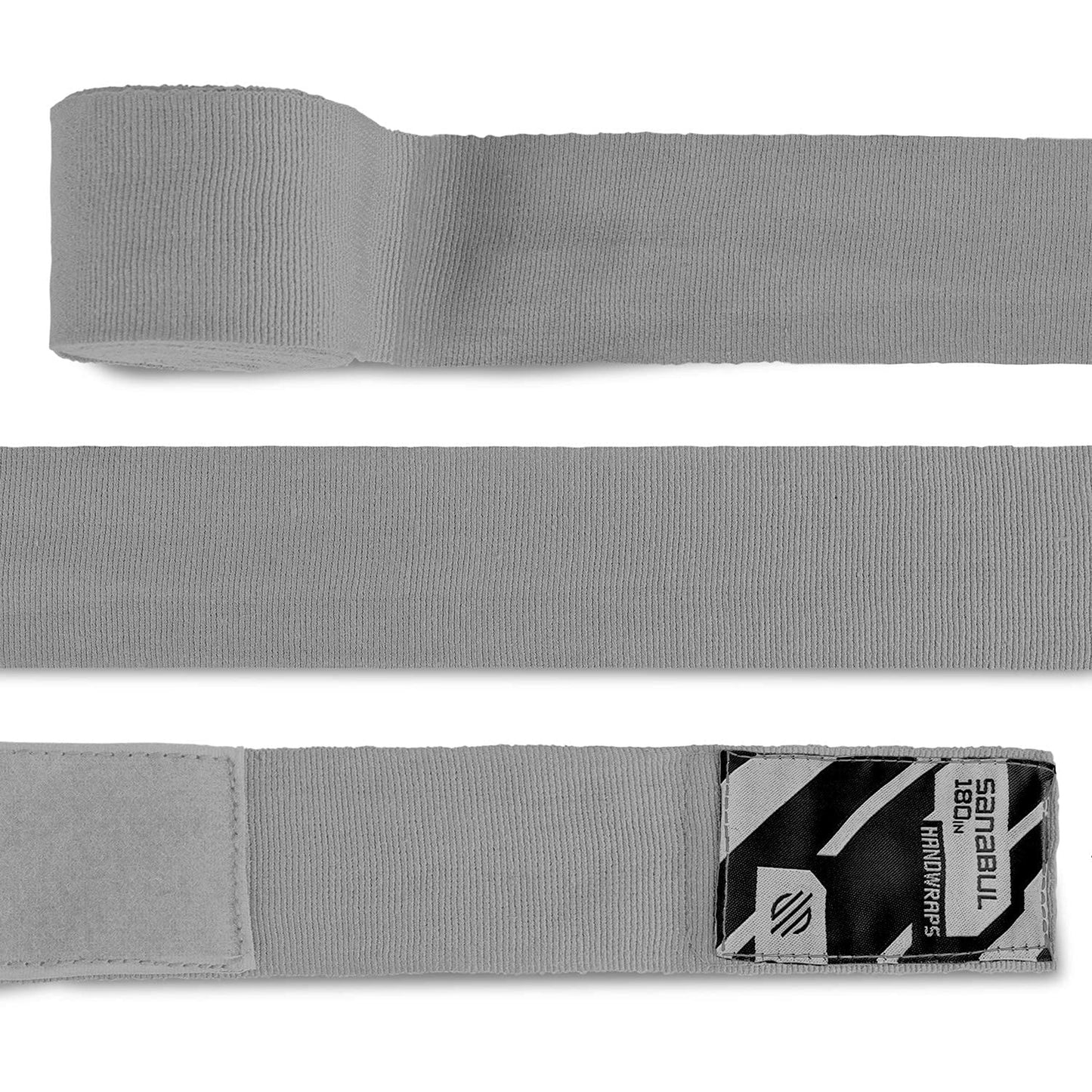 Sanabul Elastic Professional 180 inch Handwraps for Boxing Kickboxing Muay Thai MMA (Black, 180")